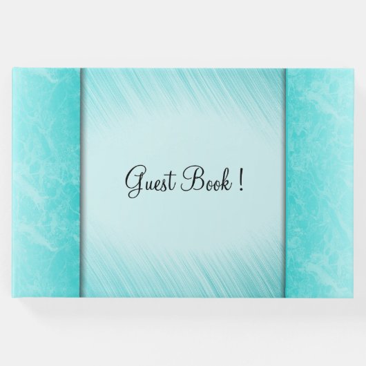 ターコイズマーブルカラムのゲストブック ゲストブック (正面)