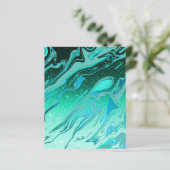 ターコイズマーブルグリッターのスクラップブック背景用紙 (スタンド正面)