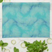 ターコイズマーブル キッチンタオル (折り畳み)