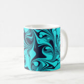 ターコイズマーブル コーヒーマグカップ (正面右)