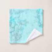 ターコイズマーブル バスタオルセット (ウォッシュタオル)