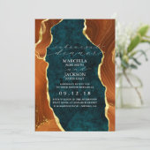 ターコイズマーブル、バーントオレンジ＆ゴールドアゲートリハーサル 招待状 (スタンド正面)