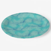 ターコイズマーブル ペーパープレート (アングル)