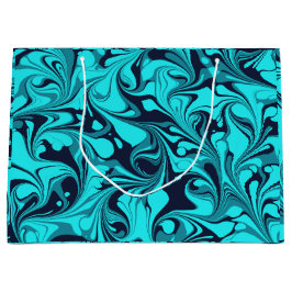 ターコイズマーブル ラージペーパーバッグ