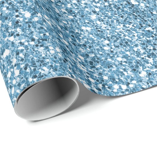 ターコイズマーメイドグリッター ラッピングペーパー (ロールコーナー)