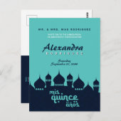 ターコイズミッドナイトブルーアラビアンナイツキンセアニラ ポストカード (正面/裏面)