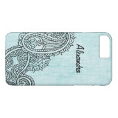 ターコイズメンディMotif iPhone 7プラスケース Case-Mate iPhoneケース (裏面(横))