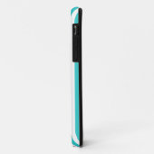 ターコイズモダンストライプ Case-Mate iPhoneケース (裏面/左)