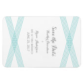 ターコイズモダンデコ日付磁石を保存 マグネット (横)