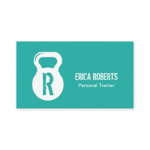 ターコイズモダンフィットネスパーソナルトレーナーモノグラム