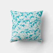 ターコイズモダンフローラガーリーモノグラム クッション (裏面)