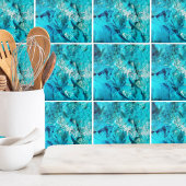 ターコイズモダンマーブルストーン タイル