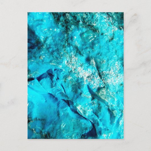 ターコイズモダンマーブルストーン ポストカード (正面)