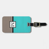 ターコイズモダンー ラゲッジタグ (正面横)