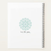 ターコイズモダン編み物プランナー プランナー手帳 (裏面)