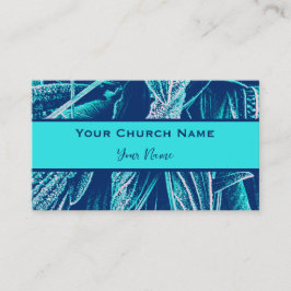 ターコイズモダン自然聖書マタイ28:11 名刺
