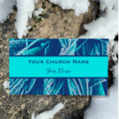 ターコイズモダン自然聖書詩篇23 名刺