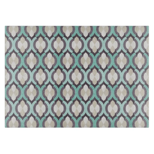 ターコイズモロッコンパターン カッティングボード (正面)