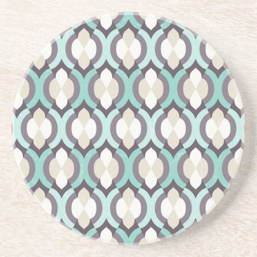 ターコイズモロッコンパターン コースター (正面)