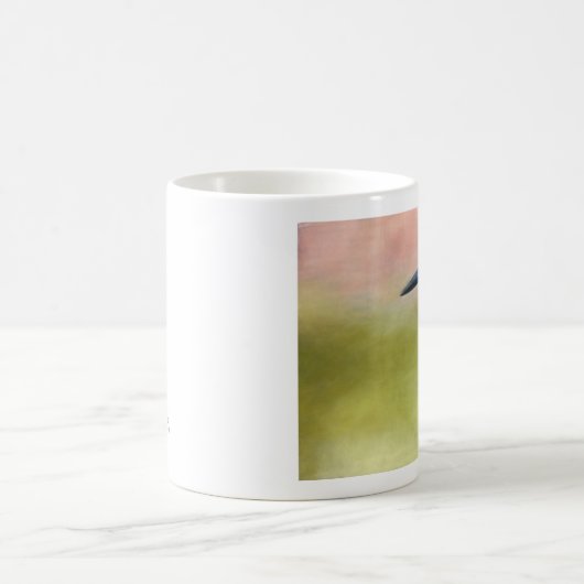 ターコイズモーニングキングフィッシャーバード コーヒーマグカップ (中央)