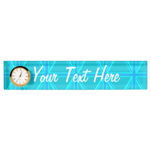 ターコイズユニオンカスタマイズジャック デスクネームプレート (正面)