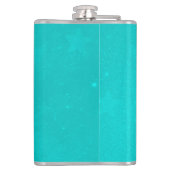 ターコイズユニコーンパーソナライズされたフラスコ フラスク (裏面)