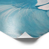 ターコイズライオンプリント フォトプリント            (角)