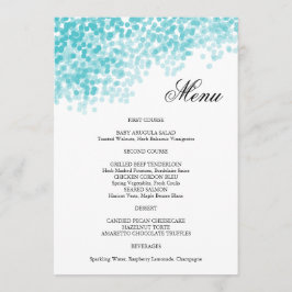 ターコイズライトシャワーメニューカード メニュー