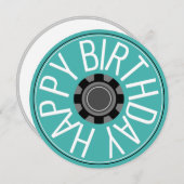 ターコイズラウンド産業ハッピーバースデー挨拶 シーズンカード (正面/裏面)