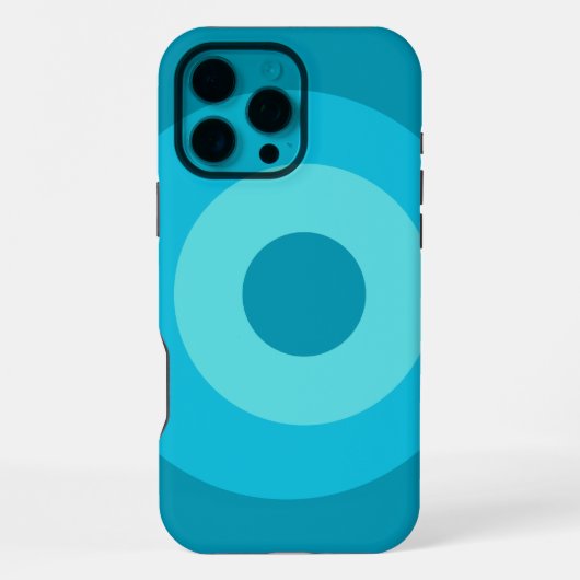 ターコイズラウンドApple iPhone 16 Pro Maxケース iPhoneケース (裏面)