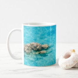 ターコイズラグーンオーシャンウォーター コーヒーマグカップ