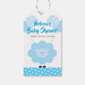 ターコイズラムボーイ赤ちゃんシャワーかわいいモダンかわいい ギフトタグ (正面)
