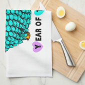 ターコイズラム中国の年〔占星術の〕十二宮図キッチンタオル キッチンタオル (四つ折り)