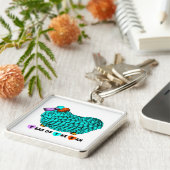 ターコイズラム中国の新年〔占星術の〕十二宮図キーチェーン キーホルダー (側面)