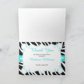 ターコイズランジェリーパーティーありがとう カード (内部)