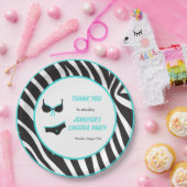 ターコイズランジェリーパーティーありがとう ペーパープレート (パーティー)