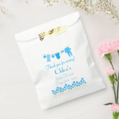 ターコイズリトルウェア赤ちゃんシャワー フェイバーバッグ (封をした状態)