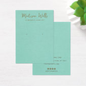 ターコイズリネンイヤリング表示ホルダー (デスク)