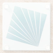 ターコイズリボン ガラスコースター (裏面)