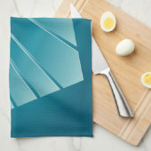 ターコイズリボン キッチンタオル (四つ折り)