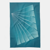 ターコイズリボン キッチンタオル (縦)