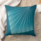 ターコイズリボン クッション (ブランケット)