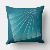 ターコイズリボン クッション (裏面)