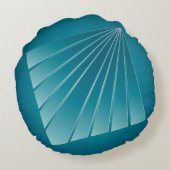 ターコイズリボン ラウンドクッション (裏面)