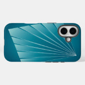 ターコイズリボン Case-Mate iPhoneケース (裏面 (横))