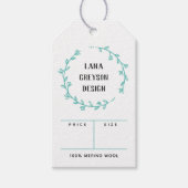 ターコイズリースソーシャルメディア価格ギフトラベル ギフトタグ (正面)