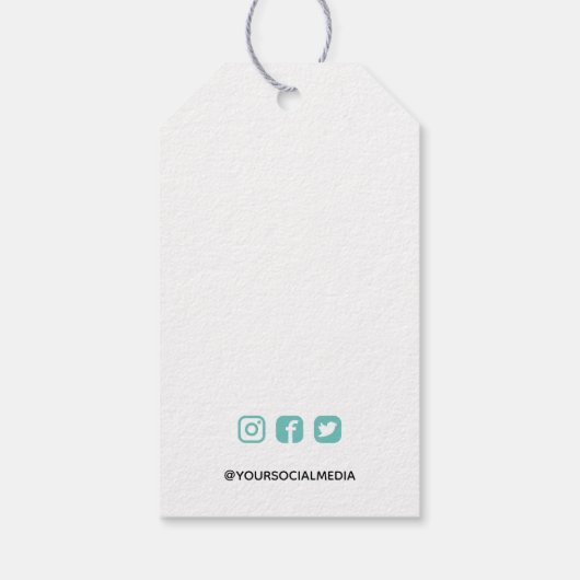 ターコイズリースソーシャルメディア価格ギフトラベル ギフトタグ (裏面)