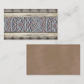 ターコイズレザーカントリーウェスタンビジネスカード 名刺 (正面/裏面)