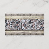 ターコイズレザーカントリーウェスタンビジネスカード 名刺 (正面)