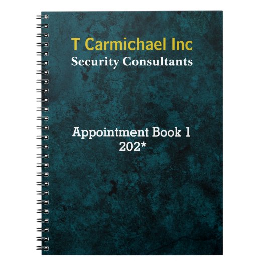 ターコイズレザー風効果 ノートブック (正面)